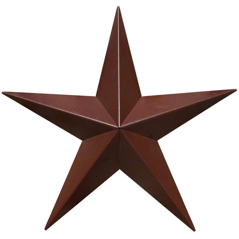 EcoRise Barn Star - Metal Stars for Outside Texas Stars Art Rustic Vintage Western Country Home Farmhouse Wall Decor (22") - Image 1